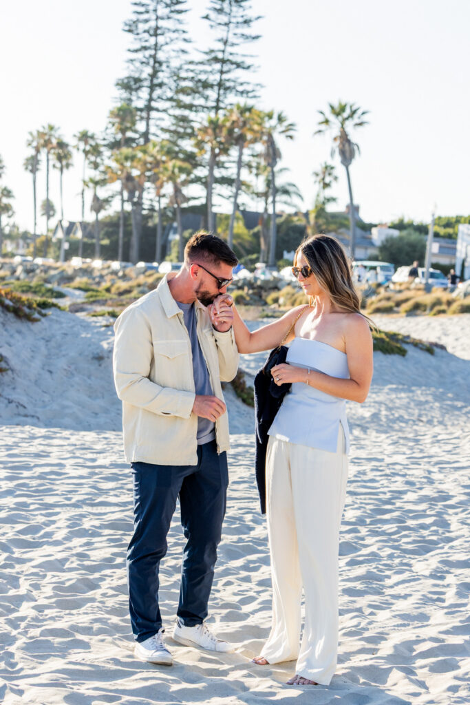 Coronado Beach Proposal Photographer | CJ + Veronica's Surprise Family Reveal Coronado beach proposal photographer 5